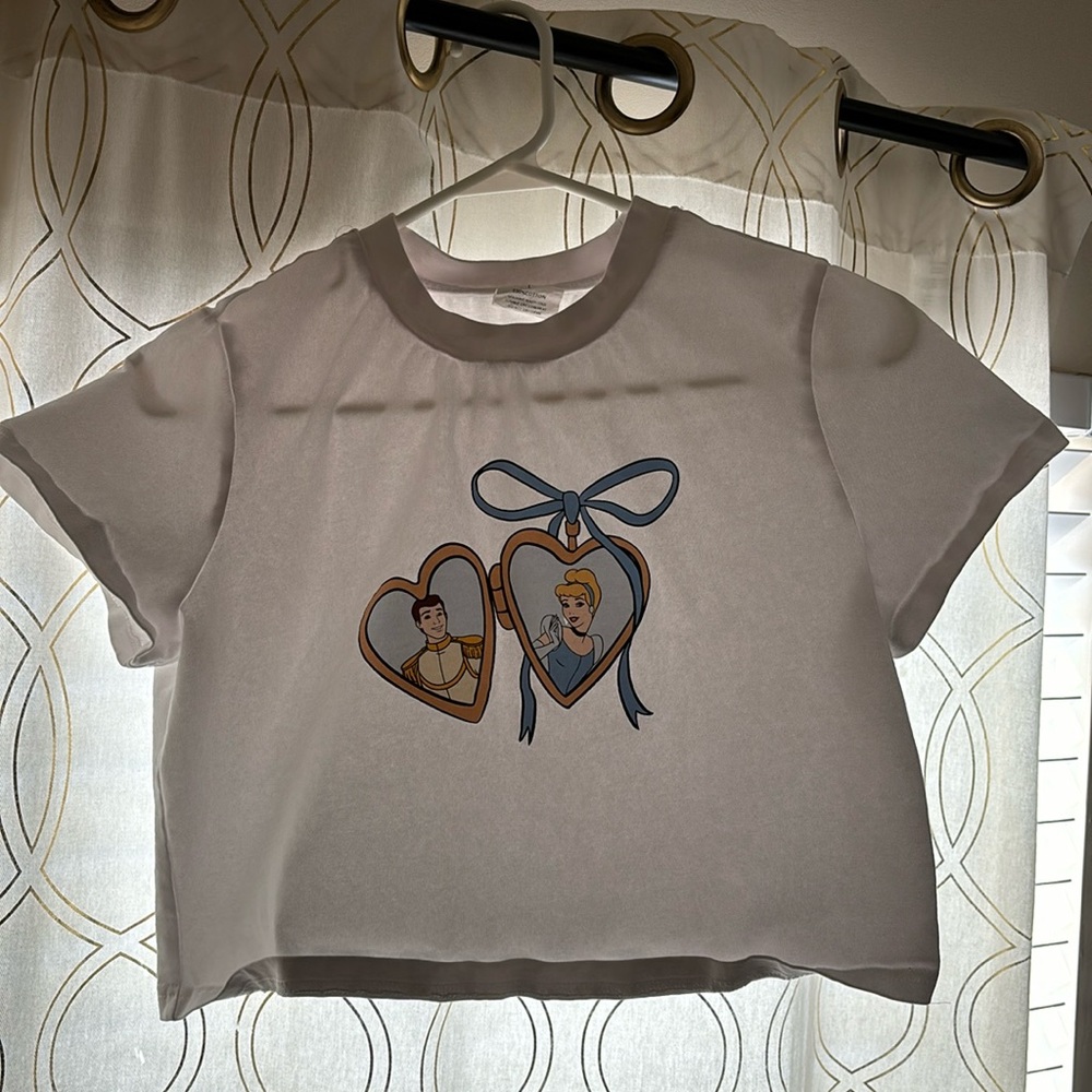 Cinderella locket crop baby tee.
